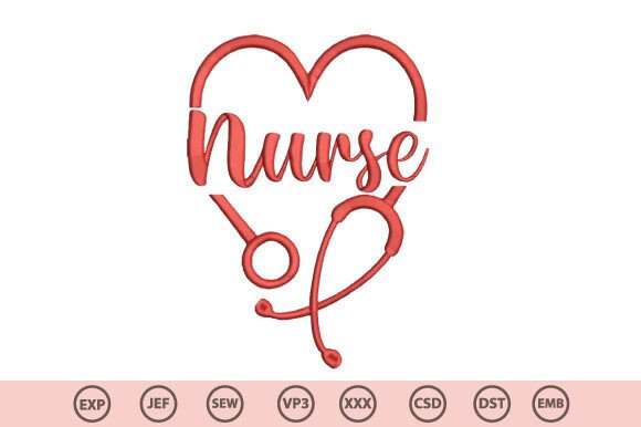 Download Nurse Love Embroidery Design - Love embroidery Collection